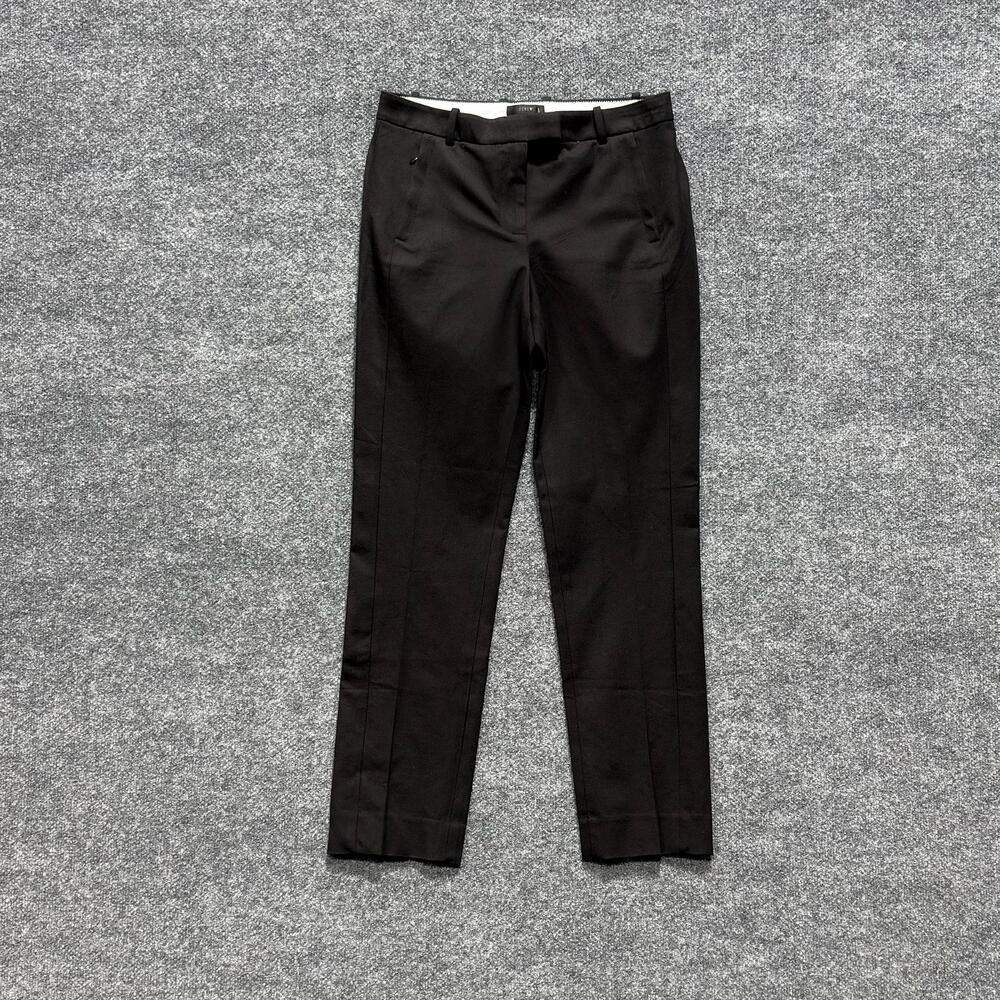 J Crew Pants Womens 6 Black Maddie Chino Tapered Stretch Twill Ankle Office